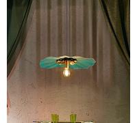 ksxnkhk Copper Chandelier, Green Leaf American Pendant Light, Adjustable Hanging Ceiling Lighting Fixture, Modern Foyer Dining Room Chandeliers Compatible with Bedroom,Hallway,Bar,Kitchen,