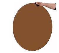 ksxnkhk Dining Table Round Glass Top 1/4" Thick Brown Tempered Tabletop 15in 20in 24in 28in 32in 36in 40in Replacement Top(42cm(16.5in))