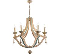 ksxnkhk E14 American Country Art Chandelier,Living Room Dining Room Clothing Store Decorative Light,Mediterranean Retro Chandelier,for Living Room
