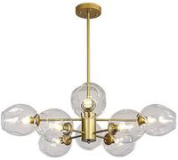 ksxnkhk E27 Starburst Ceiling Light,Handblown Glass Sphere During Lighting,Sputnik Modern Nordic Chandelier,Mid-Century Branch Chandelier-Glare Cover 8 Head