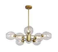 ksxnkhk E27 Starburst Ceiling Light,Handblown Glass Sphere During Lighting,Sputnik Modern Nordic Chandelier,Mid-Century Branch Chandelier-Glare Cover 8 Head