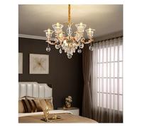 ksxnkhk European crystal chandelier living room lamp luxury simple dining room bedroom lamp modern style home lamps,Chandelier Lamp