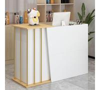 ksxnkhk Front Reception Counter Desk,Small Salon Desk With Counter,Front with Lockable Drawer,Retail for Checkout,Wooden Table,for Convenience Store Clothing Fro
