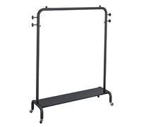 ksxnkhk Garment Rack Nordic Modern Gold Metal Clothing On Wheels Freestanding Retail Display Racks Heavy Duty Clothes Rail for Bedroom and Living Room Easy to Assemble Coat Rack(Size:120X4