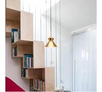 ksxnkhk Hanging Light, Chandeliers LED Chandelier Gold Creative Personality Wrought Iron Log Restaurant Study Bedroom Bedside Living Room Background Wall Corridor Single Head E27 Lamp Pend