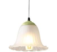 ksxnkhk Indoor Led Ceiling Pendant, Flower-Shaped Frosted Glass Pendant Lamp,French Pastoral Style Chandelier,Restaurant Bedside Balcony Decoration Hanging Light,Foyer