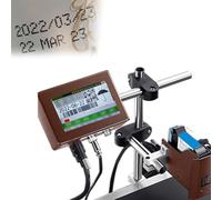 ksxnkhk Industrial Inkjet Printer Date Coding Machine Marking Automatic Coder for Label Code, Commercial 12.7mmWidth-Black