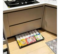 ksxnkhk Kitchen Toe Kick Drawer for Extra Storage, Hidden under Cabinets Push to Open Drawer, Easy Install Slide Out Drawers Cabinets(WxD-56x31cm(22x12 1/4"))