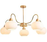 ksxnkhk Large Home Decoration Milk Glass Sputnik Chandelier Mid Century Modern Semi Flush Mount Ceiling Light Antique Hanging Lamp - Farmhouse Pendant Light