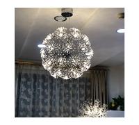 ksxnkhk LED Crystal Dandelion Hanging Light Fixture Compatible with Dining Room Bedroom Chandelier,Charming Lighting