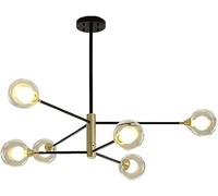 ksxnkhk LED Modern Chandelier Lamp, V intage Metal Large Adjustable Sputnik Chandelier 6 8 Lights Modern Semi Flush Mount Ceiling Light Pendant Light Fixture,for living room