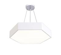 ksxnkhk LED Office Chandelier, Hexagonal Hanging Lamp, Study Ceiling Lighting Fixture, Engineering Lighting, 6000K Super Bright Modern Restaurant Decorative Lights, for Living Room Cafe