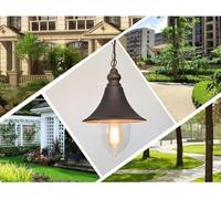 ksxnkhk LED V-intage Style Chandelier, Outdoor Waterproof Iron Hanging Pendant Light, Metal Lamp Shade, Fixture,Pendant Lighting Ceiling