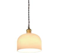 ksxnkhk Living Room Light Fixture, Hanging Lamp, Japanese Brass - Minimalist French V-intage Bowl Hanging Light,E27 Light Source Glass Industry Pendant Lamp,Chandelier Retro Ceiling Lighti