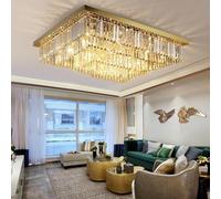 ksxnkhk Luxury Modern Crystal Ceiling Light Crystal Ball Square Chandelier Flush Mount Ceiling Light,for Home