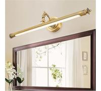 ksxnkhk Modern brass chandelier Mirror Light Simple Mirror Front Lights Luxury All Copper Acrylic Villa Home Waterproof Vanity Dressing Table Makeup Gold Led Lamp Pendant Lights,(W