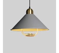 ksxnkhk Modern Chandelier, Fashion Color Industrial Chandeliers Personalized Iron Pendant Light Fixtures - Adjustable Hanging Lamp Metal Macaron Ceiling Suspension Lighting Pendant(Ash,16.