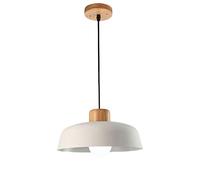 ksxnkhk Modern Chandelier, Japanese Style Single Head Small Chandelier Wooden Pendant Light Color Industrial Hanging Lamp Metal Shade Decorative Ceiling Lighting Compatible with Kitchen is