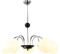 ksxnkhk Modern Chrome Glass Shade Sputnik Chandelier,6-Light Industrial Ceiling Light,G9,Metal Chandelier with Adjustable Arms for Dining Room,Bedroom,Bedroom,Corridor-Chrome 5t