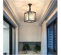 ksxnkhk Modern Crystal Chandelier Black/Gold Haning Lamp for Dining Room Luxury Home Decor Kitchen Island Lighting Led Rectangle Light Kitchen Island(Black,Chandelier)