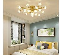 ksxnkhk Modern Firework Chandelier,Crystal Dandelion Pendant Lighting,Clear Crystal Plum Blossom Ceiling Hanging Lamp for Bedroom-Silver 18 Lights Decoration