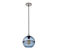 ksxnkhk Modern Glass Ball Lampshade E27 Creative Personality Light Clear Crystal Chandelier for Home Office Chotel/Azul/25Cm Diameter