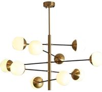 ksxnkhk Modern Gold Ceiling Lights Living Room,12 Lights Sputnik Chandeliers Ceiling Light Fitting Industrial Ceiling Lamp Vintage Pendant Light for Bedroom Dining Room-Gold 1 10t