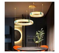 ksxnkhk Modern Living Room Gold Crystal Round Ceiling Chandelier Luxury Glossy Remote Control Dimmable LED Lights Luxury Chandelier,for Home