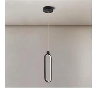 ksxnkhk Modern Minimalist Aluminum Chandelier Nordic Oval LED Pendant Light Adjustable Ceiling Lighting Fixture fo Kitchen Island Dining Room Bedroom Bedside Suspended Lamps (Color : 3 Col