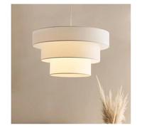 ksxnkhk Nordic Creative Fabric Pendant Lights Japanese Bedroom Study Chandelier Lighting Living Dining Room Lamps(3 Color,D50cm)