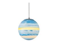 ksxnkhk Nordic Creative Resin Ceiling Pendant Light Chandelier Universe Earth Sun Moon Venus Jupiter Uranus Mars Saturn E27 Lampshade Suspension Wire Lights for Cosmic Ambiance (Size : Ur