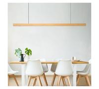 ksxnkhk Nordic Wooden Colour Pendant Lamp Modern LED Long Line Hanging Chandelier Light Fixture For Dining Room Kitchen Office Shop(150cm,Pine C)