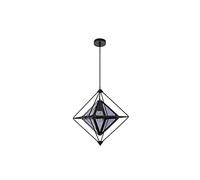 ksxnkhk Pendant Light Modern Simple E27 Bedside Diamond Shape Geometric Single Head Hanging Lamp Lighting Nordic Style Pendant Lights Fixture Restaurant Chandelier with Clear Glass Shade