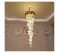 ksxnkhk Post-Modern Luxury Crystal Long for Hotel Duplex Spiral Grand Staircase,Warm Atmosphere