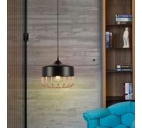 ksxnkhk Postmodern Iron Art Chandeliers丨Creative Birdcage Pendant Lighting Luminaire丨Ceiling Lights FixturesBar Lounge Cafe Restaurant丨Retro Black Pendant Lamp