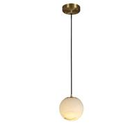 ksxnkhk Pure Copper Natural Marble Orb Pendant Lightled Bedroom Living Room Dining Room Bedside Decoration Hanging Lamp LEDG9 Light Source Chandeliers Modern Simple Home Lighting Fixtures
