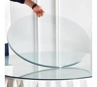 ksxnkhk Replacement Round Glass Table Top 22"-40" Clear Tempered Surface Protector for Coffee Dining 1/4" Thick Tabletop(92cm(36in))