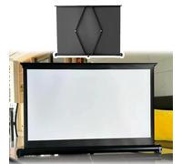 ksxnkhk Retractable Tabletop Projection Screen 20/30/40/50 Inch Mobile Projector Manual Pull-Out Movies Lightweight & Durable(30inch(4:3))