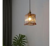 ksxnkhk Retro Chandeliers Restaurant Ceiling Chandeliers Lighting Fixture American Country Industrial Style Chandelier Pendant Lighting Bar All Copper Glass Lighting Fixtures Hanging 3000K