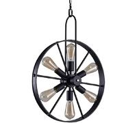 ksxnkhk Retro V-intage Wheel Pendant Light Cafe Restaurant Bar Kitchen Decor Rustic Hanging Lamp Loft Industrial Retro Home Decor Chandelier, Ceiling Chandelier