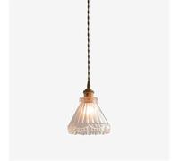 ksxnkhk Scandinavian Simple Brass Chandelier Clear Color Thickened Glass Hanging Light Fixture E27 Mid Century Modern Ceiling Dining Room Table Chandelier Bedroom Cafe Bar Home Decoration