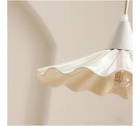 ksxnkhk Simple Cream Lotus Chandelier Living Room Bedroom Dining Table Cafe Ceramic Lace Ins Pendant Light Fixture Home Decoration ,Modern