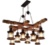 ksxnkhk - Solid Hanging Lamp Industrial V-intage Chandelier Country Decoration Pendant Light Ceiling lamp Loft Design Ceiling Light Fixtures,for Living Room