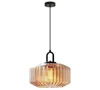 ksxnkhk Wall Light Large Glass Pendant Amber Glass Pendant Mid Century Modern Ceiling Pendant Lamp Dining Bedroom Kitchen Farmhouse