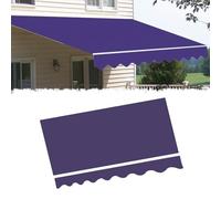ksxnkhk Window Door Sunshade Shelter Canvas Retractable Awning Canopy Cover Replacement Water-Resistant Sun Shade Cloth(19.6x11.5ft/6X3.5M)