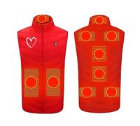 ksxnkhk Women's Heated Vest Slim Fit Lightweight Winter Warm Jackets Quilted Rechargeable Electric Heating