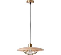 ksxnkhk Wood Pendant Light Easy-to-Assemble Ceiling Chandelier Modern Hanging Lamp Lighting Fixture for Dining Kitchen Bedroom Living Room Adjustable Cord Uses Standard E27 Bulb(Original W