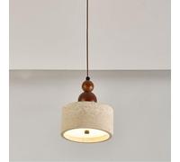 ksxnkhk Yellow Travertine Chandelier Warm Light for Indoor Use Hanging Lamp Natural Stone Lampshade Pendant Light Wooden Decoration for Personality for Decoration in Bars, Restaurants and