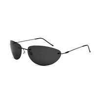KSXYH The Matrix Neo Style Polarized Sunglasses Ultralight Rimless Men Driving Sun Glasses