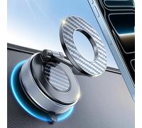 KSYER Car Phone Holder for Magsafe, 360° Adjustable Vacuum Magnetic Phone Holder, Foldable Car Mount Cell Phone Holders for Your Car Compatible with iPhone 17 Pro Max 16 15 14 13 12